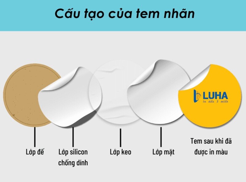 Cấu tạo của decal giấy